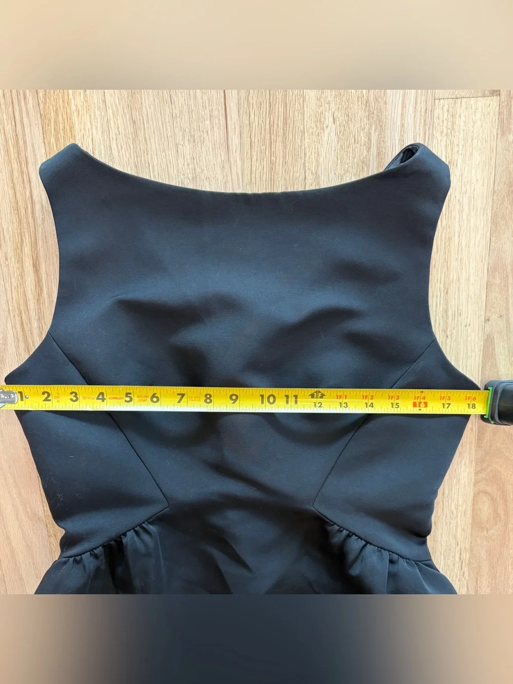 Kate Spade New York V-Back Structured Sleeveless Black Cocktail Dress Size 10